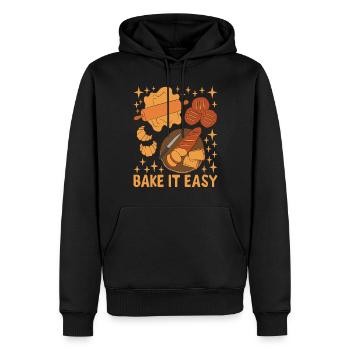 Bäcker Bäckerei Backen - Männer Premium Bio Hoodie - Schwarz - Vorne - Nico (187cm)