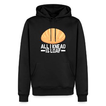 Bäcker Bäckerei Backen - Männer Premium Bio Hoodie - Schwarz - Vorne - Nico (187cm)