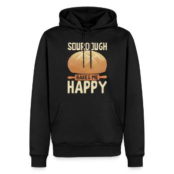 Bäcker Bäckerei Backen - Männer Premium Bio Hoodie - Schwarz - Vorne - Nico (187cm)