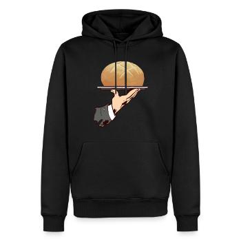 Bäcker Bäckerei Backen - Männer Premium Bio Hoodie - Schwarz - Vorne - Nico (187cm)