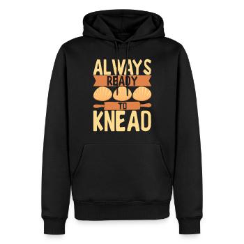 Bäcker Bäckerei Backen - Männer Premium Bio Hoodie - Schwarz - Vorne - Nico (187cm)