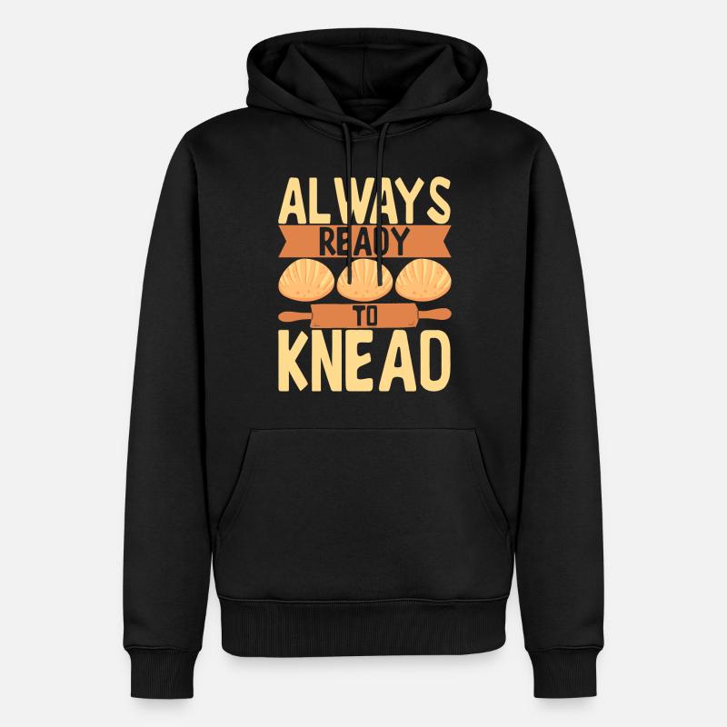 Bäcker Bäckerei Backen - Männer Premium Bio Hoodie - Schwarz