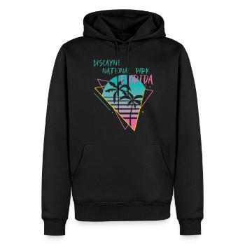 Biscayne Florida Palmen Ocean Surfing National Par - Männer Premium Bio Hoodie - Schwarz - Vorne - Nico (187cm)