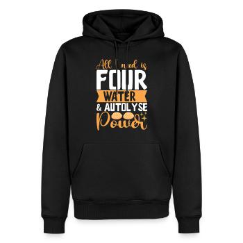 Bäcker Bäckerei Backen - Männer Premium Bio Hoodie - Schwarz - Vorne - Nico (187cm)