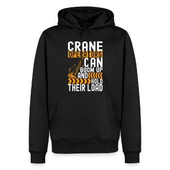 Grutier Grutier - Sweat à capuche Premium bio Homme - noir - Devant - Nico (187cm)