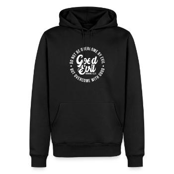 Bible Bible Versets chrétiens Don de Jésus - Sweat à capuche Premium bio Homme - noir - Devant - Nico (187cm)