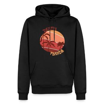 Destin Surfen Palmen Florida Urlaub Ozean - Männer Premium Bio Hoodie - Schwarz - Vorne - Nico (187cm)
