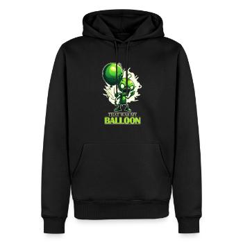 Alien or Chinese Spy Balloon - That Was My Balloon - Männer Premium Bio Hoodie - Schwarz - Vorne - Nico (187cm)