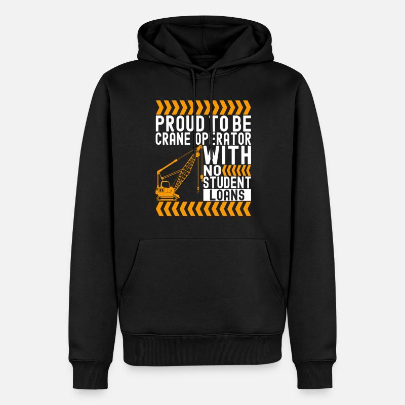 Grutier Grutier - Sweat à capuche Premium bio Homme - noir