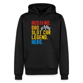 Slotcar Slotracing - Männer Premium Bio Hoodie - Schwarz - Vorne - Nico (187cm)