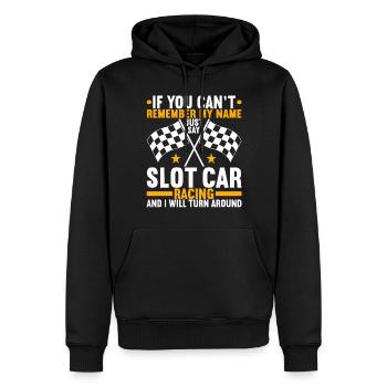 Slotcar Slotracing - Männer Premium Bio Hoodie - Schwarz - Vorne - Nico (187cm)