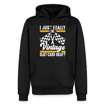 Slotcar Slotracing - Männer Premium Bio Hoodie - Schwarz - Vorne - Nico (187cm)