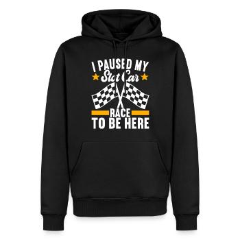 Slotcar Slotracing - Männer Premium Bio Hoodie - Schwarz - Vorne - Nico (187cm)