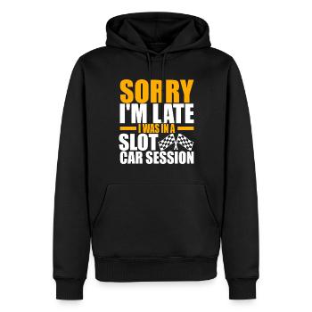 Slotcar Slotracing - Männer Premium Bio Hoodie - Schwarz - Vorne - Nico (187cm)