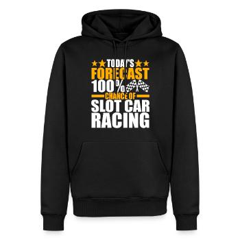 Slotcar Slotracing - Männer Premium Bio Hoodie - Schwarz - Vorne - Nico (187cm)