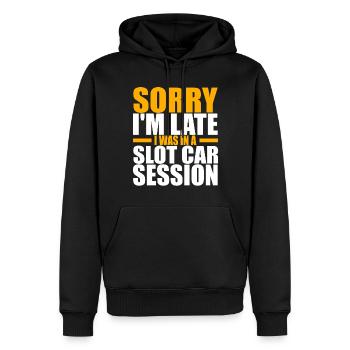 Slotcar Slotracing - Männer Premium Bio Hoodie - Schwarz - Vorne - Nico (187cm)