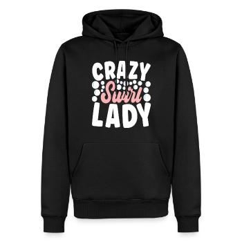 Savonnier fabrication de savon - Sweat à capuche Premium bio Homme - noir - Devant - Nico (187cm)