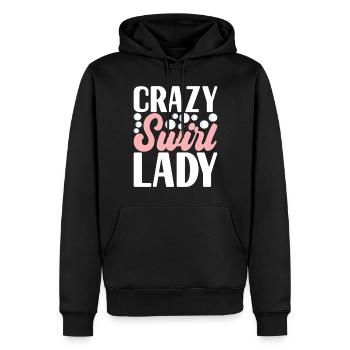 Savonnier fabrication de savon - Sweat à capuche Premium bio Homme - noir - Devant - Nico (187cm)