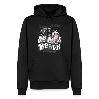 Florida Seaside Ocean Beach Surfing - Men’s Premium Organic Hoodie - black - Front - Nico (187cm)
