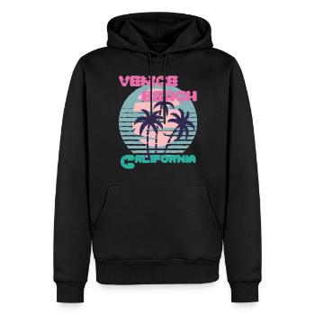 Surfbrett California Venice Beach Surfing Ocean Va - Männer Premium Bio Hoodie - Schwarz - Vorne - Nico (187cm)