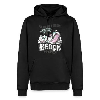Kalifornien Venice Beach Urlaub Strandreisen - Männer Premium Bio Hoodie - Schwarz - Vorne - Nico (187cm)