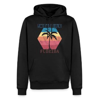 West Palm Beach Florida Urlaub Ocean Beach Surfen - Männer Premium Bio Hoodie - Schwarz - Vorne - Nico (187cm)