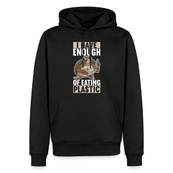 Angry Turtle - Männer Premium Bio Hoodie - Schwarz - Vorne - Nico (187cm)