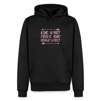 Archerie - Sweat à capuche Premium bio Homme - noir - Devant - Nico (187cm)