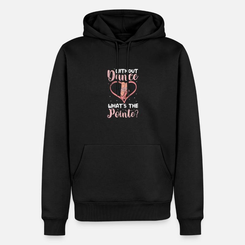 Ballet - Sweat à capuche Premium bio Homme - noir