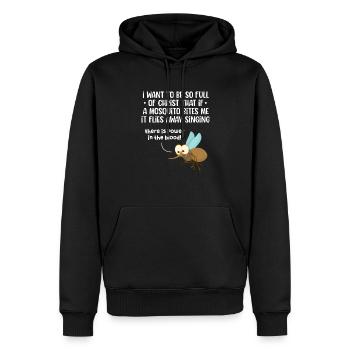 Bible Bible Versets chrétiens Don de Jésus - Sweat à capuche Premium bio Homme - noir - Devant - Nico (187cm)