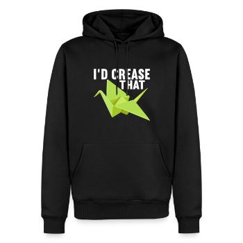 Origami - Sweat à capuche Premium bio Homme - noir - Devant - Nico (187cm)
