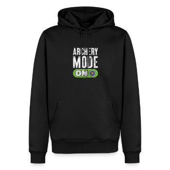 Bogenschiessen Bogenschütze Bogen Pfeil Geschenk - Männer Premium Bio Hoodie - Schwarz - Vorne - Nico (187cm)