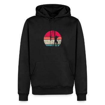 Archery Archer Archer Arrow Gift - Men’s Premium Organic Hoodie - black - Front - Nico (187cm)