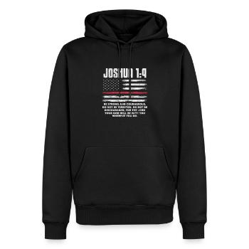 Bible - Sweat à capuche Premium bio Homme - noir - Devant - Nico (187cm)