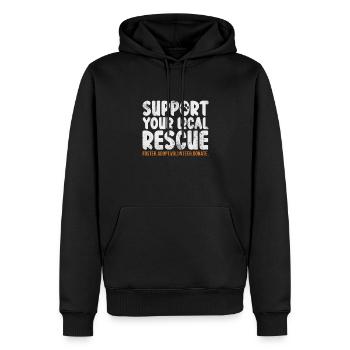 Animal Rescue Animal Rights Animal Love Pet Gift - Sweat à capuche Premium bio Homme - noir - Devant - Nico (187cm)