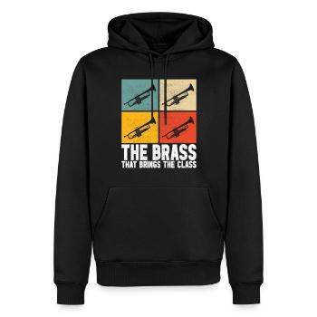 Trompete Trompetenspieler - Männer Premium Bio Hoodie - Schwarz - Vorne - Nico (187cm)