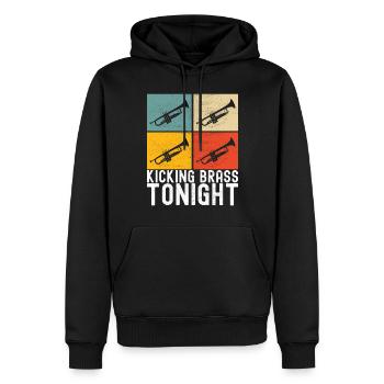 Trompete Trompetenspieler - Männer Premium Bio Hoodie - Schwarz - Vorne - Nico (187cm)