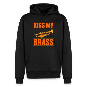 Trompete Trompetenspieler - Männer Premium Bio Hoodie - Schwarz - Vorne - Nico (187cm)
