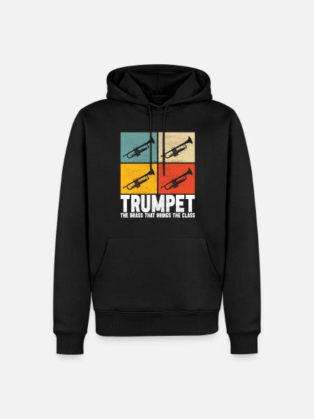 Trumpet Trumpet Player - Men’s Premium Organic Hoodie - black