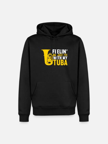 Tuba tuba player - Men’s Premium Organic Hoodie - black