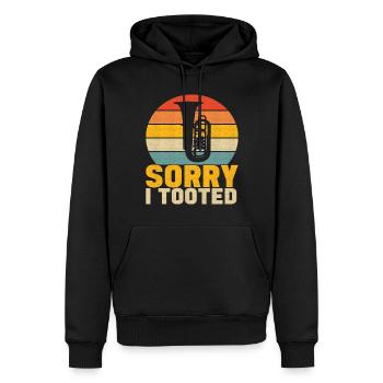 Tuba Tubist - Männer Premium Bio Hoodie - Schwarz - Vorne - Nico (187cm)