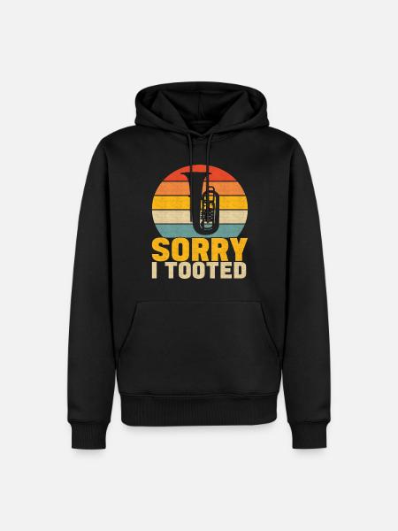 Tuba Tubist - Männer Premium Bio Hoodie - Schwarz
