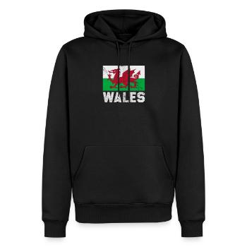 Rugby Verein Rugbyteam Football Sport Geschenk - Männer Premium Bio Hoodie - Schwarz - Vorne - Nico (187cm)