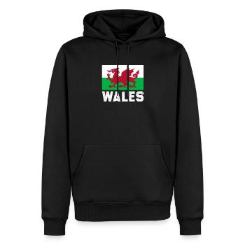 Rugby - Männer Premium Bio Hoodie - Schwarz - Vorne - Nico (187cm)