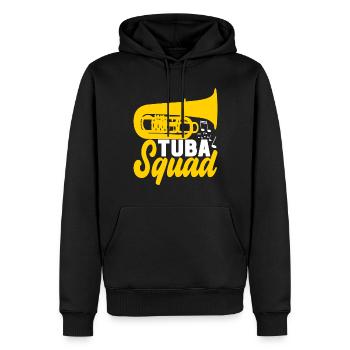 Tuba Tubist - Männer Premium Bio Hoodie - Schwarz - Vorne - Nico (187cm)