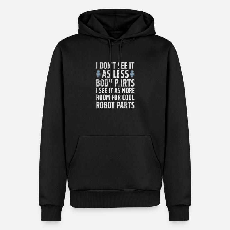 Amputation - Männer Premium Bio Hoodie - Schwarz