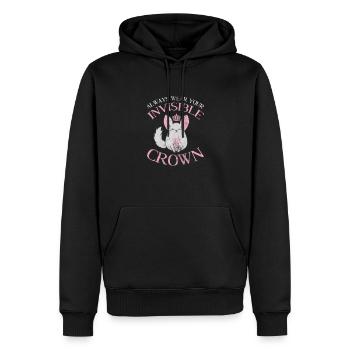Chinchilla rongeur animal de compagnie rongeur cadeau - Sweat à capuche Premium bio Homme - noir - Devant - Nico (187cm)