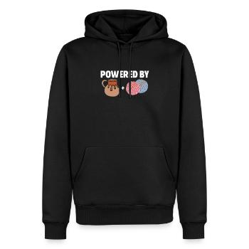 Café Cousue Caféine Couturière Espresso Cadeau - Sweat à capuche Premium bio Homme - noir - Devant - Nico (187cm)