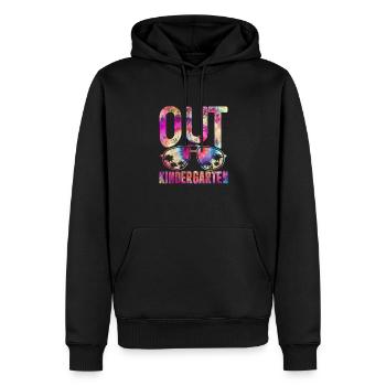 Kindergarten - Männer Premium Bio Hoodie - Schwarz - Vorne - Nico (187cm)
