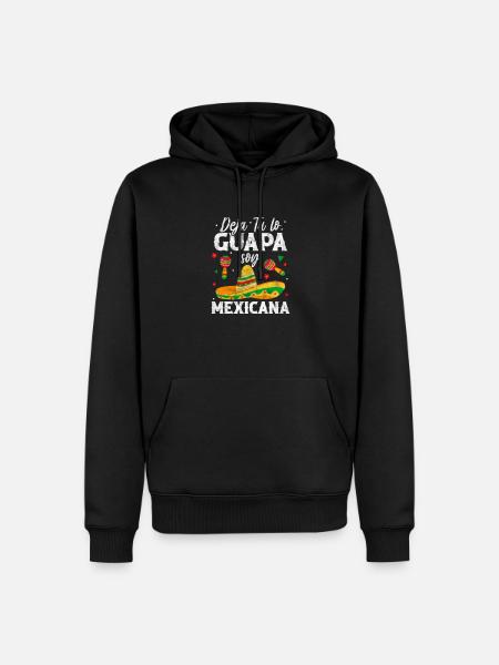 Mexiko - Männer Premium Bio Hoodie - Schwarz